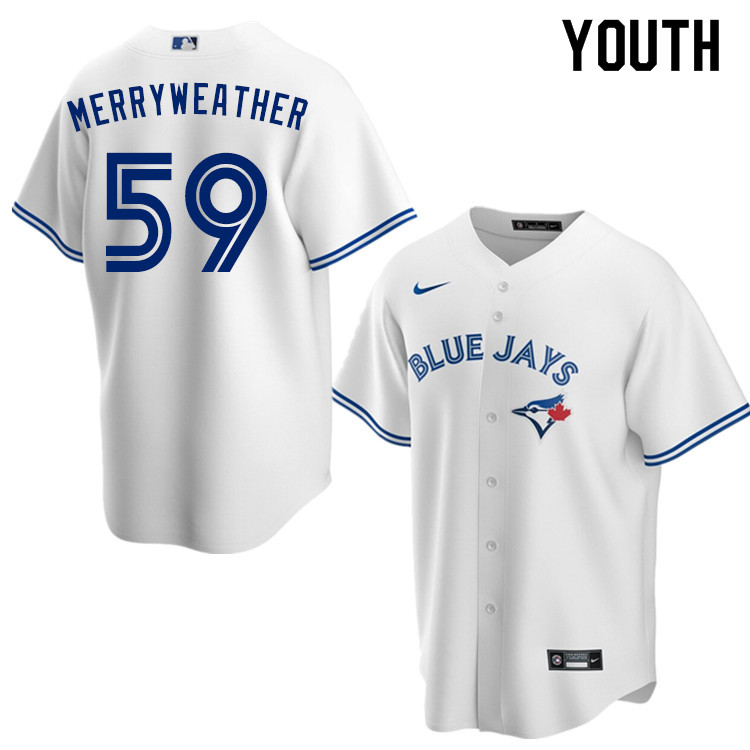 Nike Youth #59 Julian Merryweather Toronto Blue Jays Baseball Jerseys Sale-White - Click Image to Close